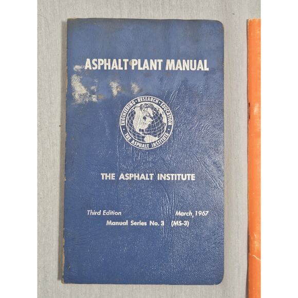 Vintage Asphalt Books And Manuals Lot Of 10 - 60s To 80s - Concrete Ephemera